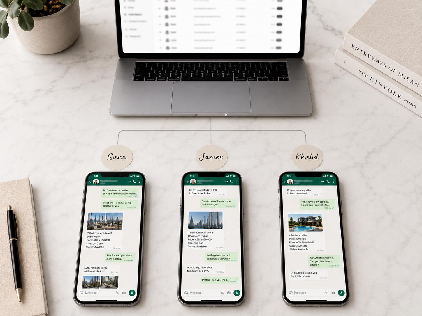 How to Set Up a Per-Agent WhatsApp System for Your Brokerage